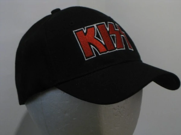 KISS - EMBROIDERED BASEBALL CAP - Adjustable Velcro Back -Unisex